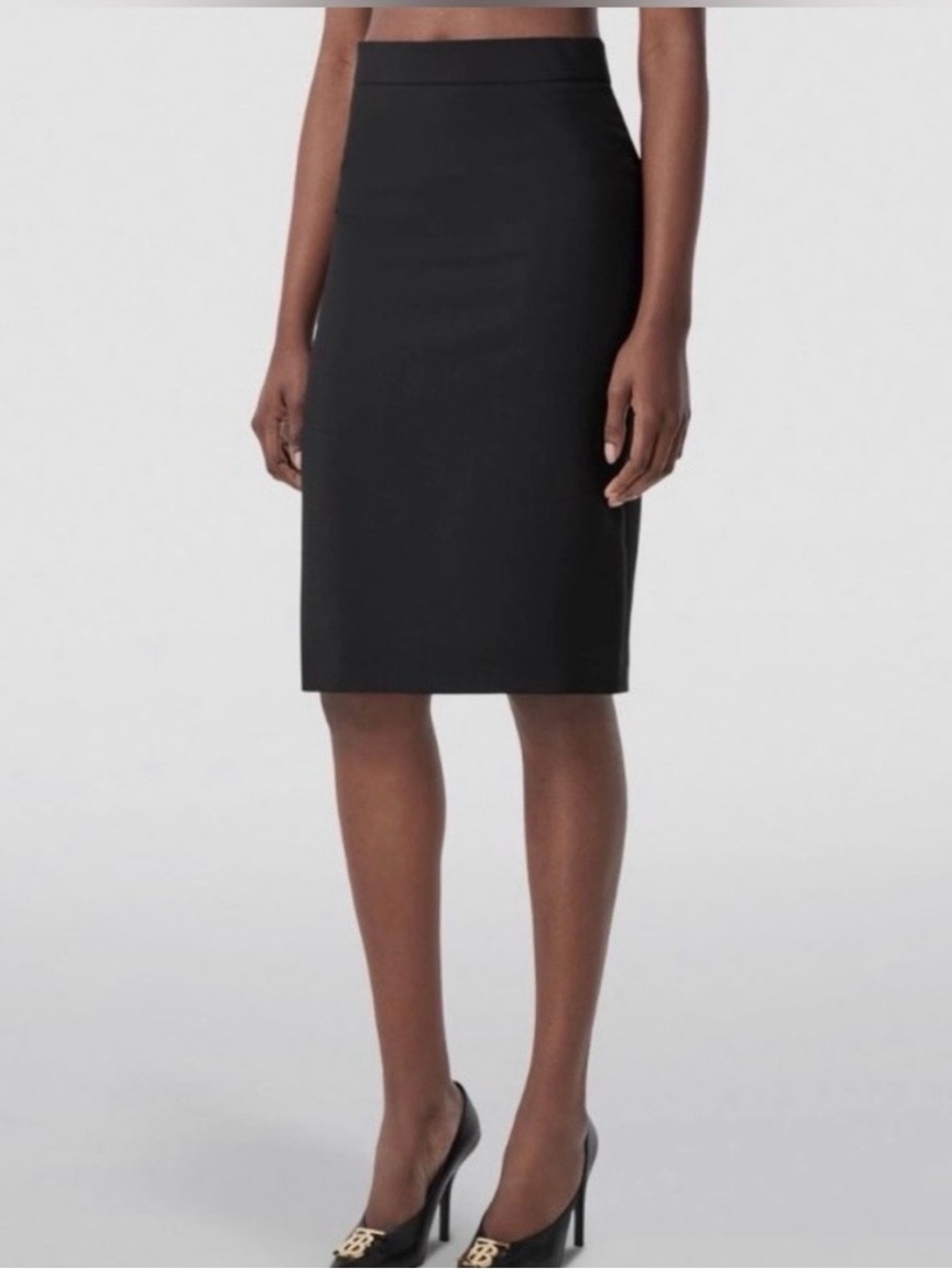 Burberry Black Pencil Skirt